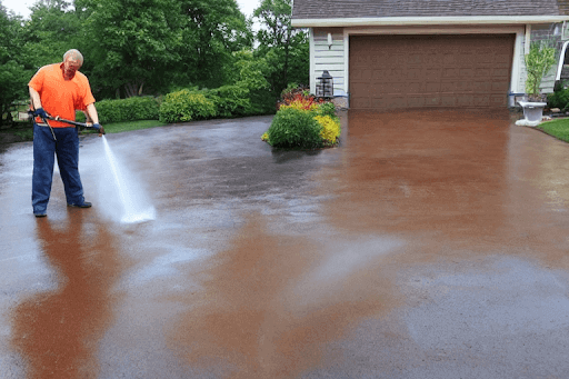 Driveway Pressure Washing